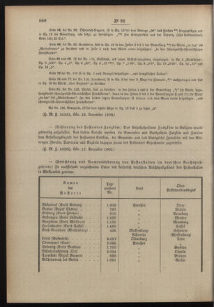 Post- und Telegraphen-Verordnungsblatt für das Verwaltungsgebiet des K.-K. Handelsministeriums 19001227 Seite: 8