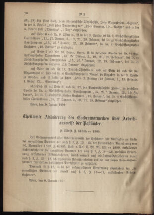 Post- und Telegraphen-Verordnungsblatt für das Verwaltungsgebiet des K.-K. Handelsministeriums 19010115 Seite: 2