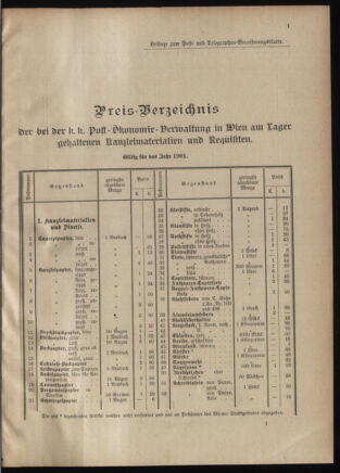 Post- und Telegraphen-Verordnungsblatt für das Verwaltungsgebiet des K.-K. Handelsministeriums 19010115 Seite: 5