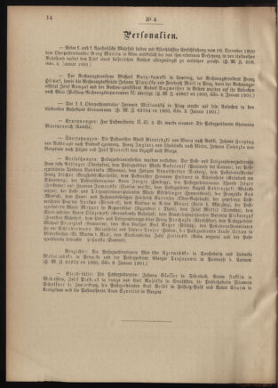 Post- und Telegraphen-Verordnungsblatt für das Verwaltungsgebiet des K.-K. Handelsministeriums 19010117 Seite: 2