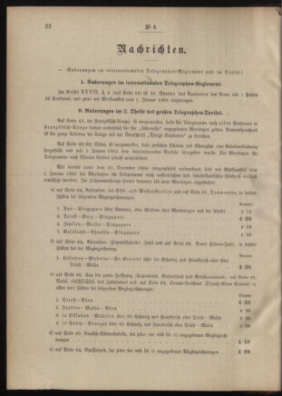 Post- und Telegraphen-Verordnungsblatt für das Verwaltungsgebiet des K.-K. Handelsministeriums 19010123 Seite: 2