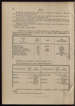 Post- und Telegraphen-Verordnungsblatt für das Verwaltungsgebiet des K.-K. Handelsministeriums 19010204 Seite: 2