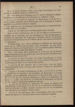 Post- und Telegraphen-Verordnungsblatt für das Verwaltungsgebiet des K.-K. Handelsministeriums 19010207 Seite: 3