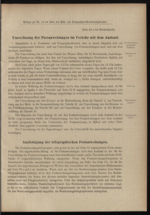 Post- und Telegraphen-Verordnungsblatt für das Verwaltungsgebiet des K.-K. Handelsministeriums 19010219 Seite: 7