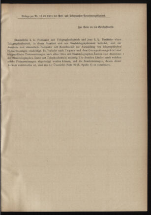 Post- und Telegraphen-Verordnungsblatt für das Verwaltungsgebiet des K.-K. Handelsministeriums 19010219 Seite: 9