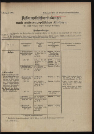 Post- und Telegraphen-Verordnungsblatt für das Verwaltungsgebiet des K.-K. Handelsministeriums 19010228 Seite: 3