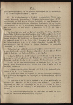 Post- und Telegraphen-Verordnungsblatt für das Verwaltungsgebiet des K.-K. Handelsministeriums 19010302 Seite: 3