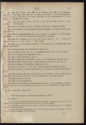 Post- und Telegraphen-Verordnungsblatt für das Verwaltungsgebiet des K.-K. Handelsministeriums 19010320 Seite: 3