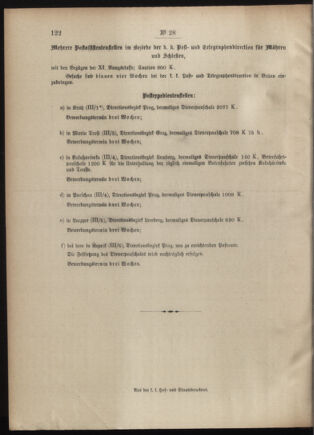 Post- und Telegraphen-Verordnungsblatt für das Verwaltungsgebiet des K.-K. Handelsministeriums 19010321 Seite: 4