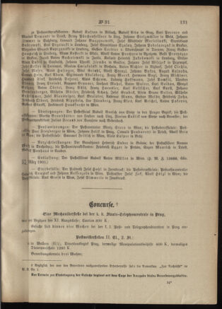 Post- und Telegraphen-Verordnungsblatt für das Verwaltungsgebiet des K.-K. Handelsministeriums 19010330 Seite: 3