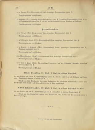 Post- und Telegraphen-Verordnungsblatt für das Verwaltungsgebiet des K.-K. Handelsministeriums 19010330 Seite: 4