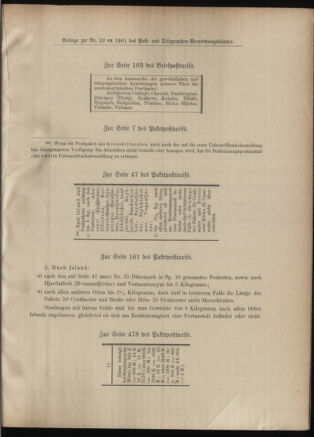 Post- und Telegraphen-Verordnungsblatt für das Verwaltungsgebiet des K.-K. Handelsministeriums 19010401 Seite: 5