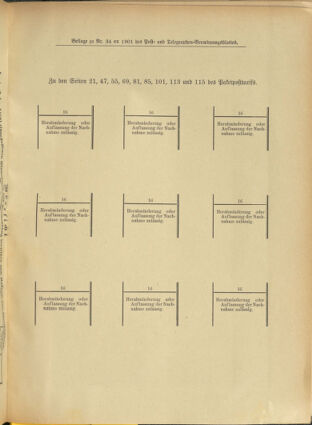 Post- und Telegraphen-Verordnungsblatt für das Verwaltungsgebiet des K.-K. Handelsministeriums 19010410 Seite: 5