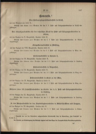 Post- und Telegraphen-Verordnungsblatt für das Verwaltungsgebiet des K.-K. Handelsministeriums 19010411 Seite: 3