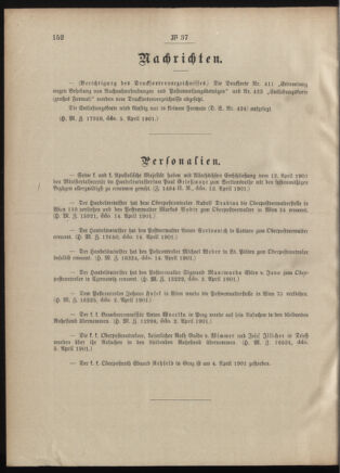 Post- und Telegraphen-Verordnungsblatt für das Verwaltungsgebiet des K.-K. Handelsministeriums 19010418 Seite: 2