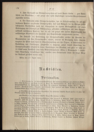 Post- und Telegraphen-Verordnungsblatt für das Verwaltungsgebiet des K.-K. Handelsministeriums 19010504 Seite: 2