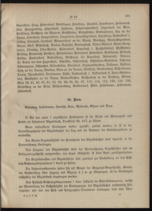 Post- und Telegraphen-Verordnungsblatt für das Verwaltungsgebiet des K.-K. Handelsministeriums 19010525 Seite: 5