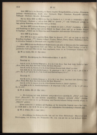 Post- und Telegraphen-Verordnungsblatt für das Verwaltungsgebiet des K.-K. Handelsministeriums 19010603 Seite: 2