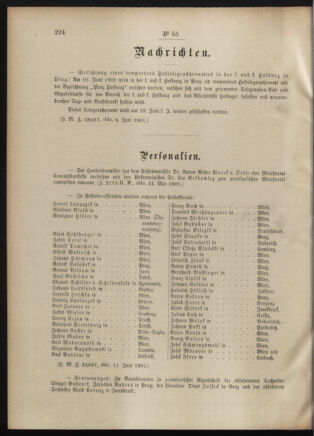 Post- und Telegraphen-Verordnungsblatt für das Verwaltungsgebiet des K.-K. Handelsministeriums 19010615 Seite: 2