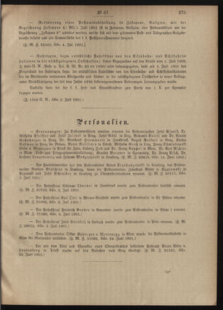 Post- und Telegraphen-Verordnungsblatt für das Verwaltungsgebiet des K.-K. Handelsministeriums 19010711 Seite: 3