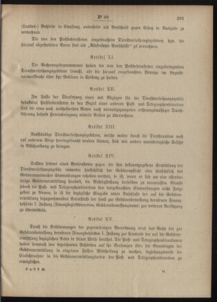 Post- und Telegraphen-Verordnungsblatt für das Verwaltungsgebiet des K.-K. Handelsministeriums 19010712 Seite: 5