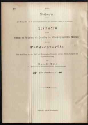 Post- und Telegraphen-Verordnungsblatt für das Verwaltungsgebiet des K.-K. Handelsministeriums 19010713 Seite: 4