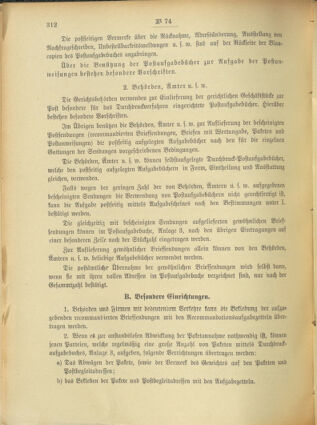 Post- und Telegraphen-Verordnungsblatt für das Verwaltungsgebiet des K.-K. Handelsministeriums 19010724 Seite: 6