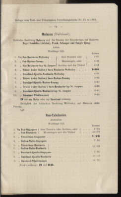 Post- und Telegraphen-Verordnungsblatt für das Verwaltungsgebiet des K.-K. Handelsministeriums 19010727 Seite: 5