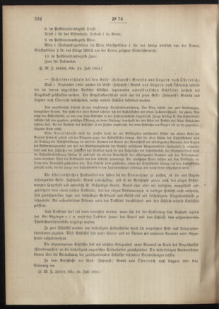 Post- und Telegraphen-Verordnungsblatt für das Verwaltungsgebiet des K.-K. Handelsministeriums 19010731 Seite: 2