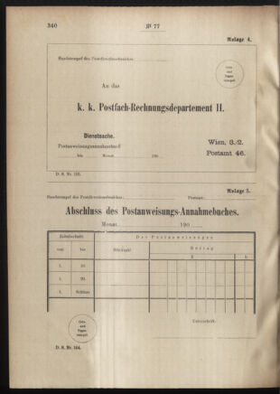 Post- und Telegraphen-Verordnungsblatt für das Verwaltungsgebiet des K.-K. Handelsministeriums 19010802 Seite: 16