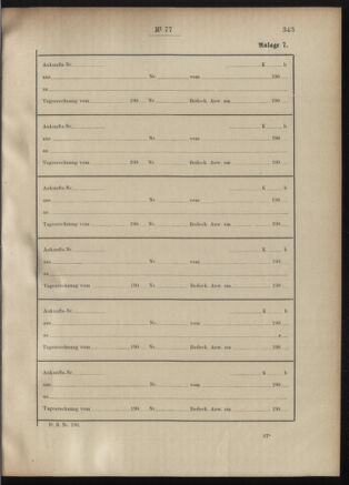 Post- und Telegraphen-Verordnungsblatt für das Verwaltungsgebiet des K.-K. Handelsministeriums 19010802 Seite: 19