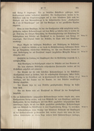 Post- und Telegraphen-Verordnungsblatt für das Verwaltungsgebiet des K.-K. Handelsministeriums 19010802 Seite: 7