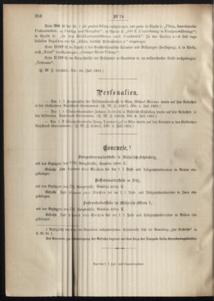 Post- und Telegraphen-Verordnungsblatt für das Verwaltungsgebiet des K.-K. Handelsministeriums 19010803 Seite: 4