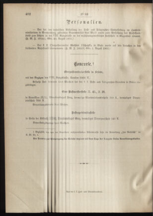 Post- und Telegraphen-Verordnungsblatt für das Verwaltungsgebiet des K.-K. Handelsministeriums 19010830 Seite: 4