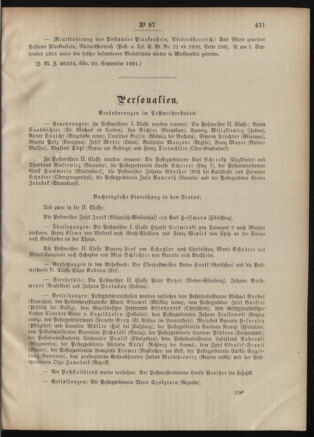 Post- und Telegraphen-Verordnungsblatt für das Verwaltungsgebiet des K.-K. Handelsministeriums 19010926 Seite: 3