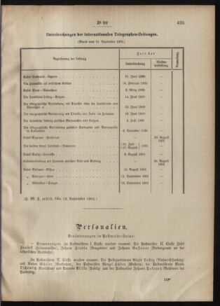 Post- und Telegraphen-Verordnungsblatt für das Verwaltungsgebiet des K.-K. Handelsministeriums 19011001 Seite: 3