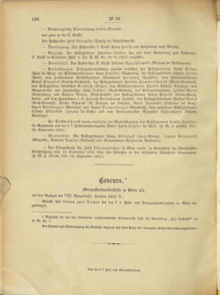 Post- und Telegraphen-Verordnungsblatt für das Verwaltungsgebiet des K.-K. Handelsministeriums 19011001 Seite: 4