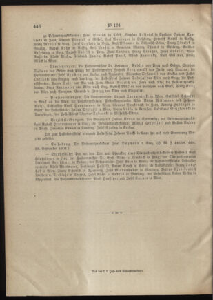 Post- und Telegraphen-Verordnungsblatt für das Verwaltungsgebiet des K.-K. Handelsministeriums 19011005 Seite: 4