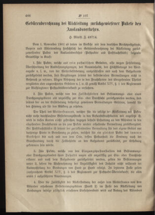 Post- und Telegraphen-Verordnungsblatt für das Verwaltungsgebiet des K.-K. Handelsministeriums 19011023 Seite: 2