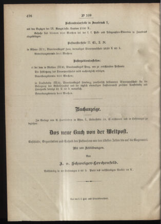 Post- und Telegraphen-Verordnungsblatt für das Verwaltungsgebiet des K.-K. Handelsministeriums 19011029 Seite: 4