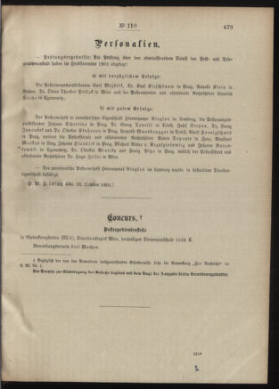 Post- und Telegraphen-Verordnungsblatt für das Verwaltungsgebiet des K.-K. Handelsministeriums 19011030 Seite: 3