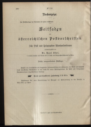 Post- und Telegraphen-Verordnungsblatt für das Verwaltungsgebiet des K.-K. Handelsministeriums 19011030 Seite: 4