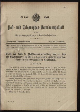 Post- und Telegraphen-Verordnungsblatt für das Verwaltungsgebiet des K.-K. Handelsministeriums