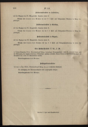 Post- und Telegraphen-Verordnungsblatt für das Verwaltungsgebiet des K.-K. Handelsministeriums 19011116 Seite: 4