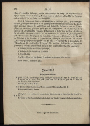 Post- und Telegraphen-Verordnungsblatt für das Verwaltungsgebiet des K.-K. Handelsministeriums 19011125 Seite: 2