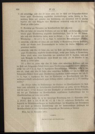 Post- und Telegraphen-Verordnungsblatt für das Verwaltungsgebiet des K.-K. Handelsministeriums 19011126 Seite: 2