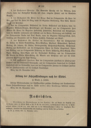 Post- und Telegraphen-Verordnungsblatt für das Verwaltungsgebiet des K.-K. Handelsministeriums 19011127 Seite: 3