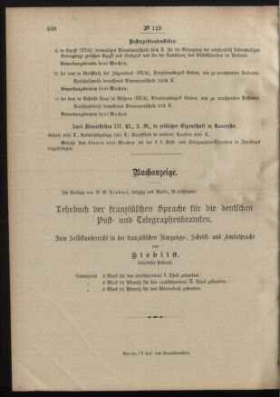 Post- und Telegraphen-Verordnungsblatt für das Verwaltungsgebiet des K.-K. Handelsministeriums 19011129 Seite: 4