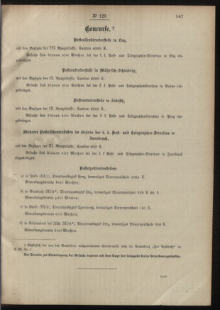 Post- und Telegraphen-Verordnungsblatt für das Verwaltungsgebiet des K.-K. Handelsministeriums 19011205 Seite: 3