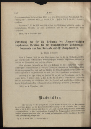 Post- und Telegraphen-Verordnungsblatt für das Verwaltungsgebiet des K.-K. Handelsministeriums 19011213 Seite: 2